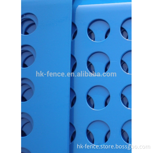 Best discount price wind dust net for environmental protection, perforated steel anti wind dust mesh with blue powder coating